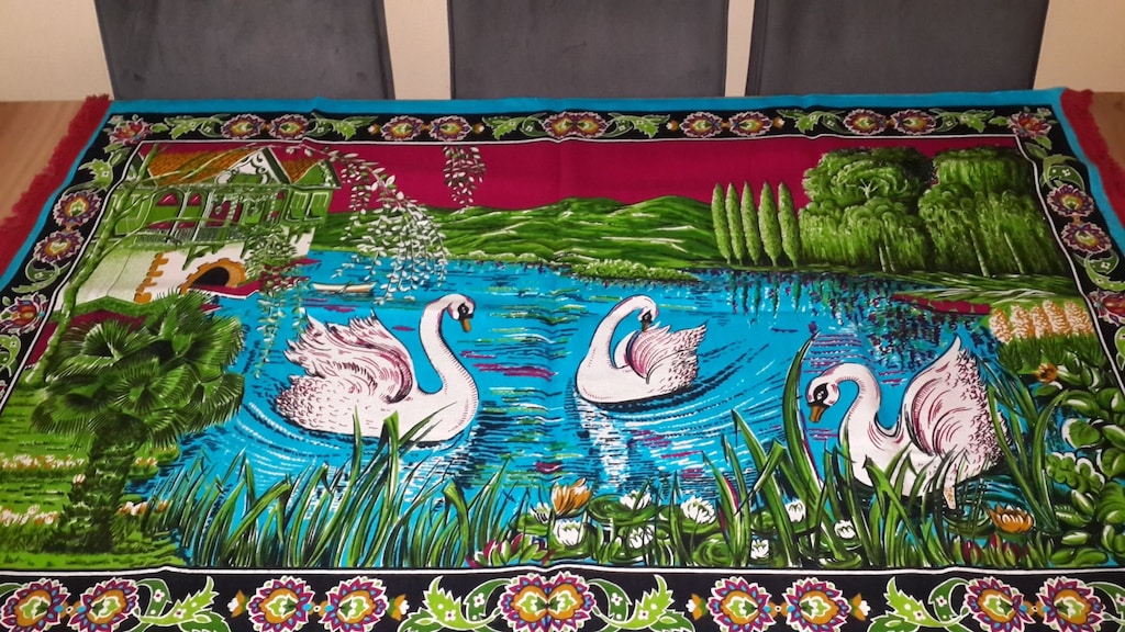 145x90cm Ördekli manzaralı Kilim Sıfır - 2