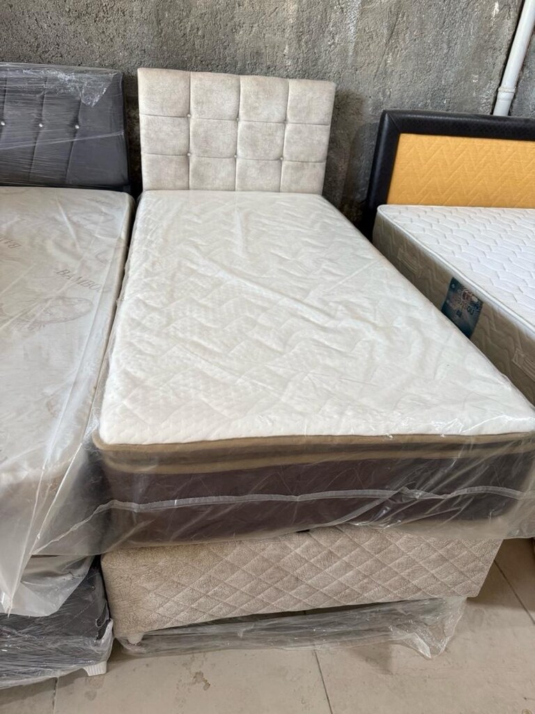 sıfır lüks tek kişilik baza başlık yatak - 6