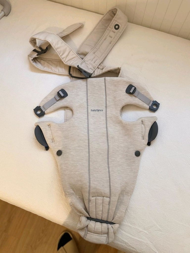 BabyBjörn Kanguru Mini Cotton 3D Jersey / Light Beige / Az kullanılmış - 3