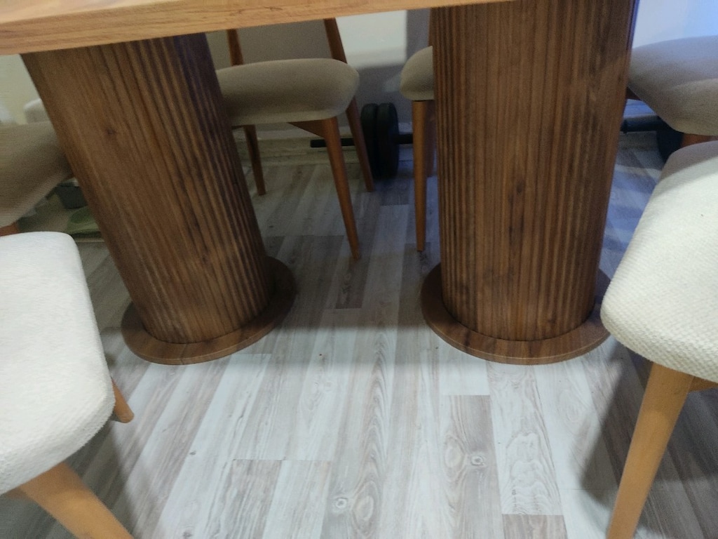 sıfır ayarında 1 senelik masa 6 sandalye - 3