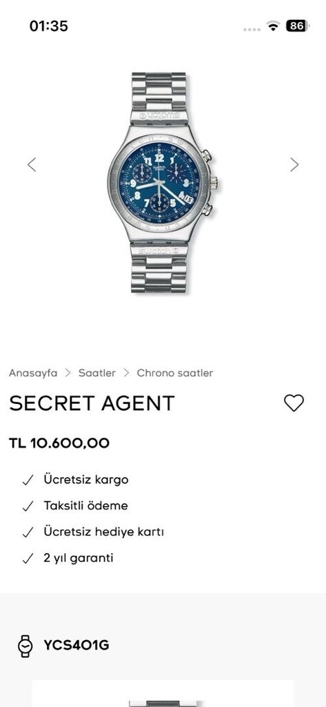 swatch irony Çelik saat - 4