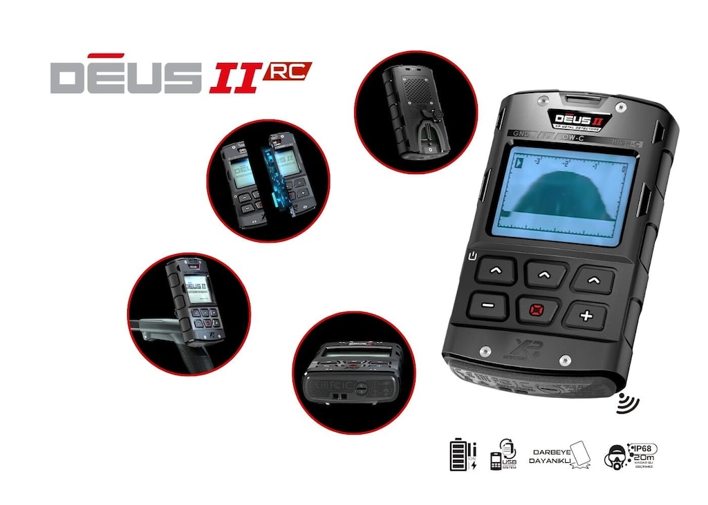 XP Deus 2 Tam Su Geçirmez Dedektör — Ana Ünite ve 34x28 cm FMF Baş... - 2