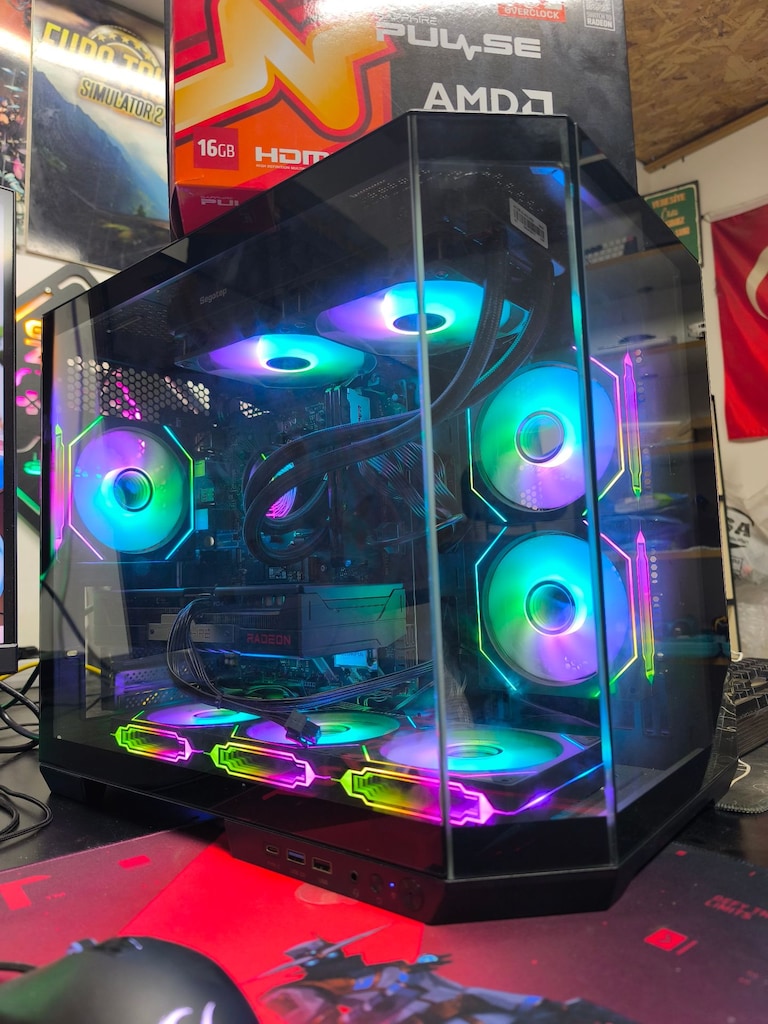 DDR5 RYZEN 5 7600X-32GB-1 TB-RX 9060XT 16GB-27 İnc 2K 180Hz - 6