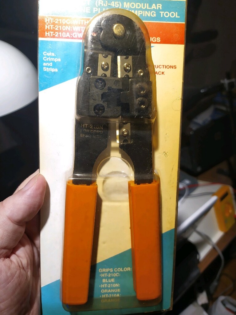 RJ45 Network RJ11 Telefon kablosu konnektör sıkma pensesi