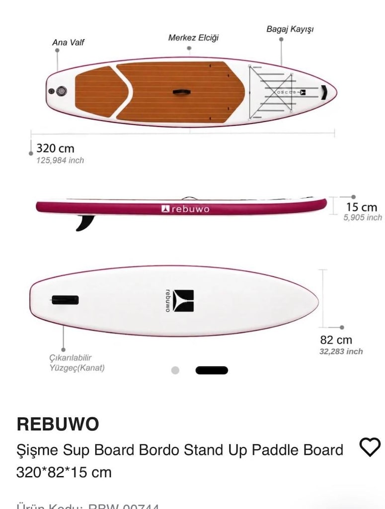 Rebuwo şişme sup board - 2