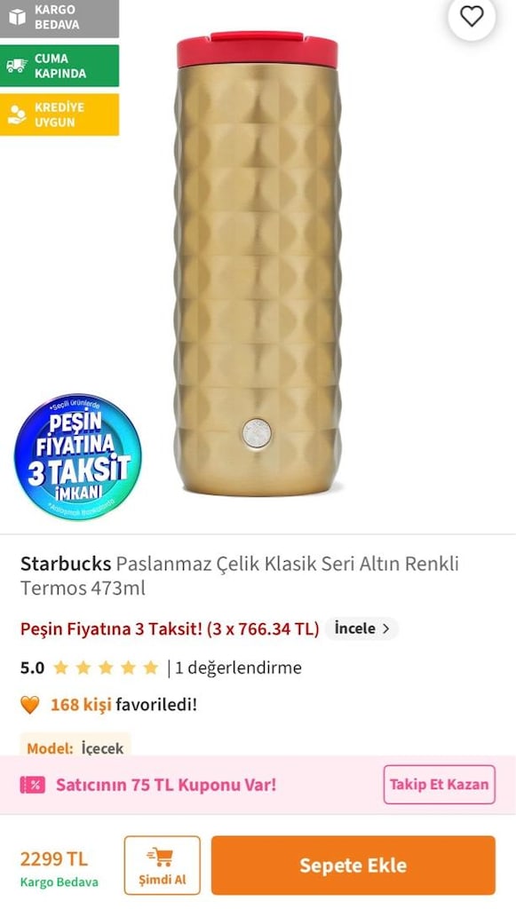 starbucks kahve termosu sıfır - 6