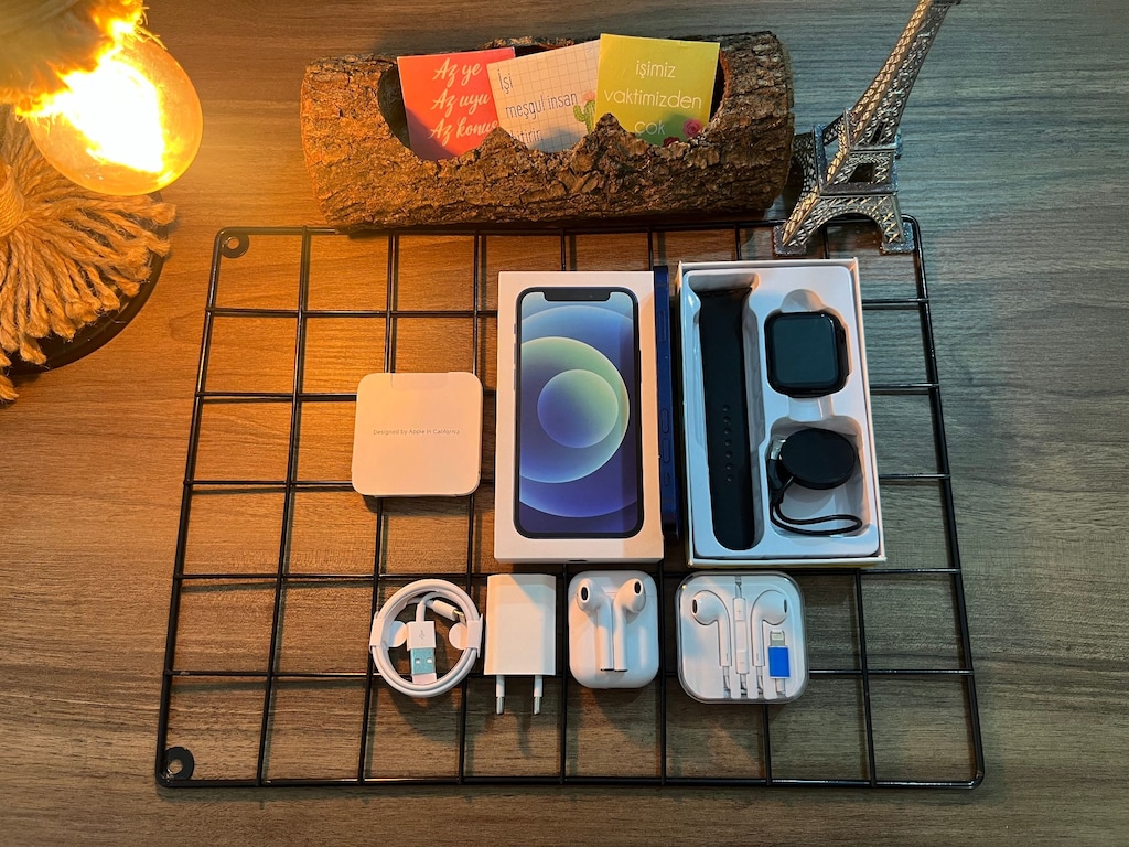 FULL AKSESUARLI İPHONE 12 BLUE - 6