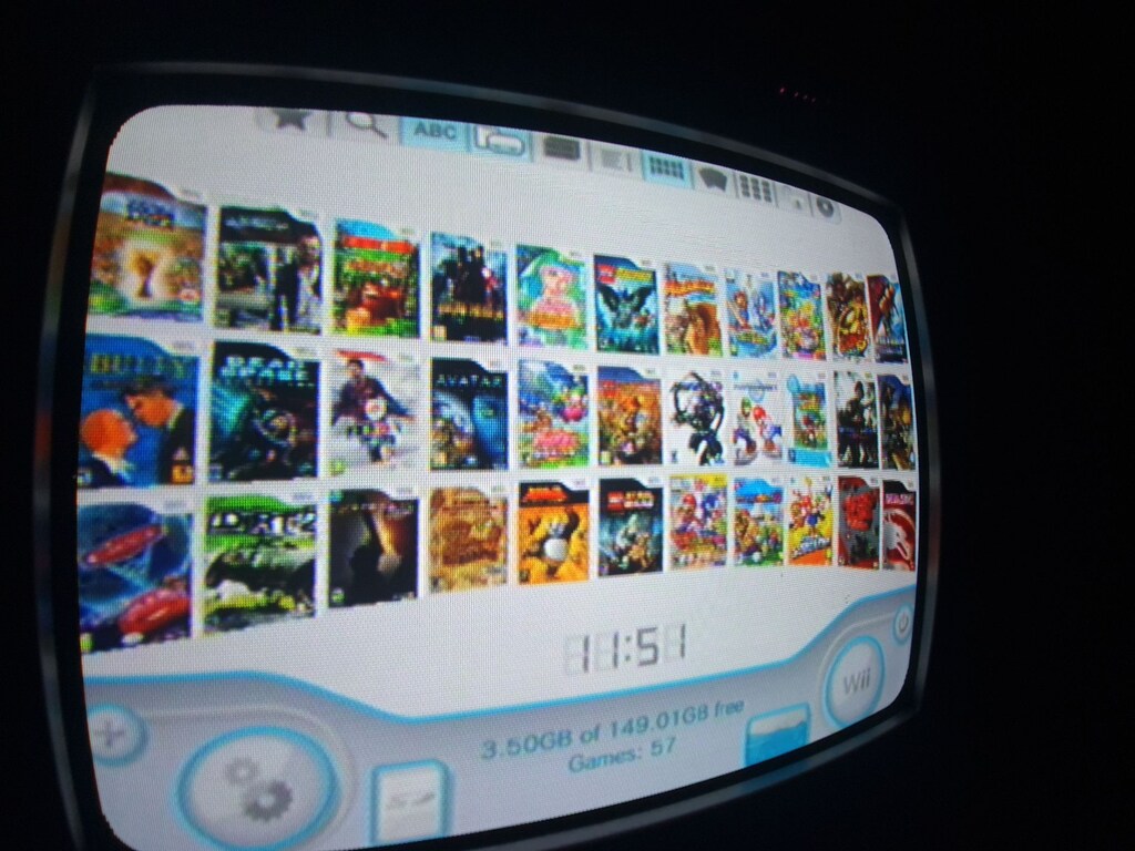 nintendo wii 57 oyun yüklü 160gb usb harddisk softmod hdd - 2
