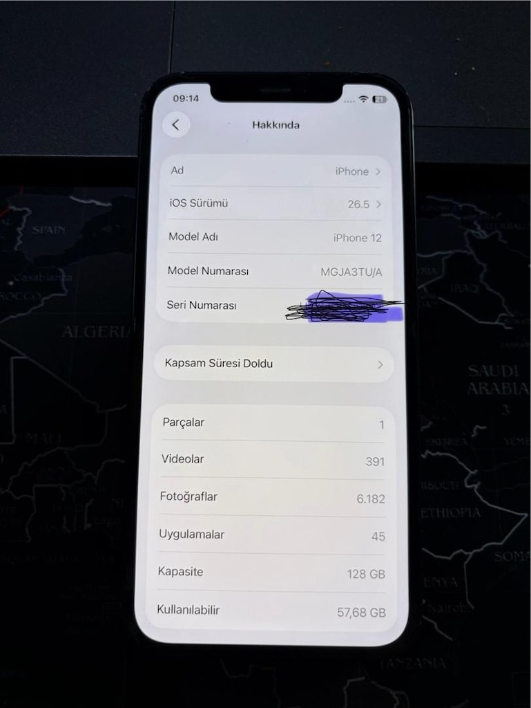 İPHONE 12 TR CİHAZI PİL SAĞLIĞI %82 - 8