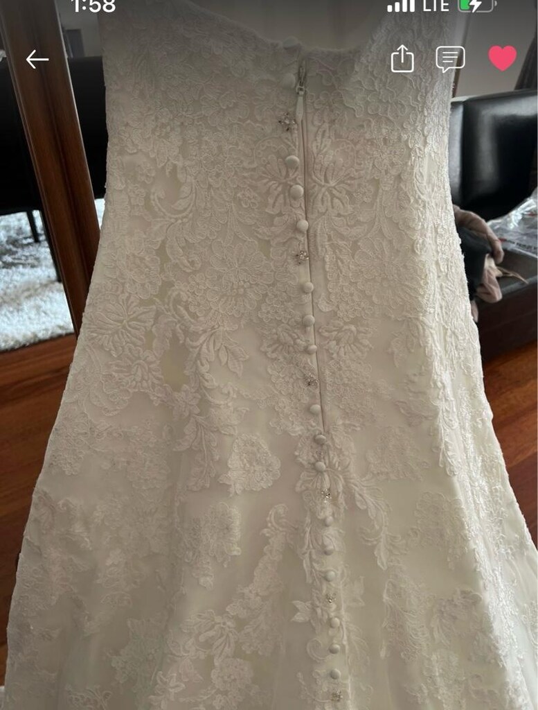 Vakko Wedding Fransız Danteli Gelinlik- 40 beden - 3