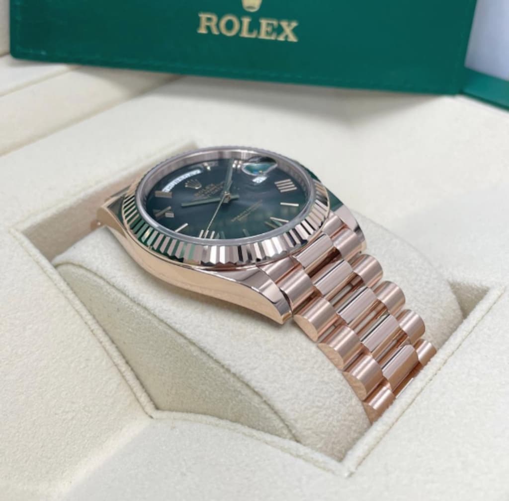 Rolex Day-Date - OMBRE SLATE / ROSE GOLD** 2026 SWISS - 6