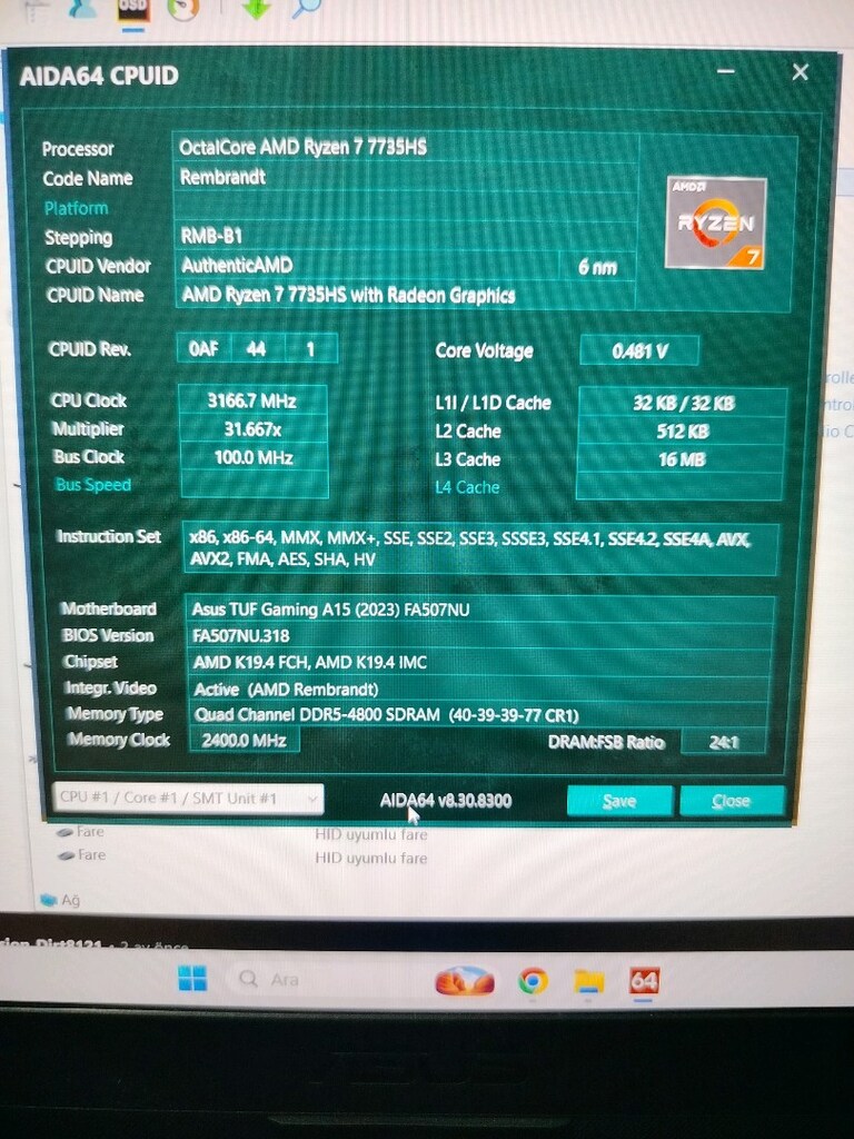 RTX 4050 140WATT EKRAN KARTLI - 6