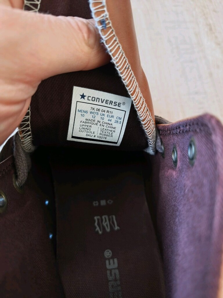 orjinal Converse gerçek deri taba 44 - 3
