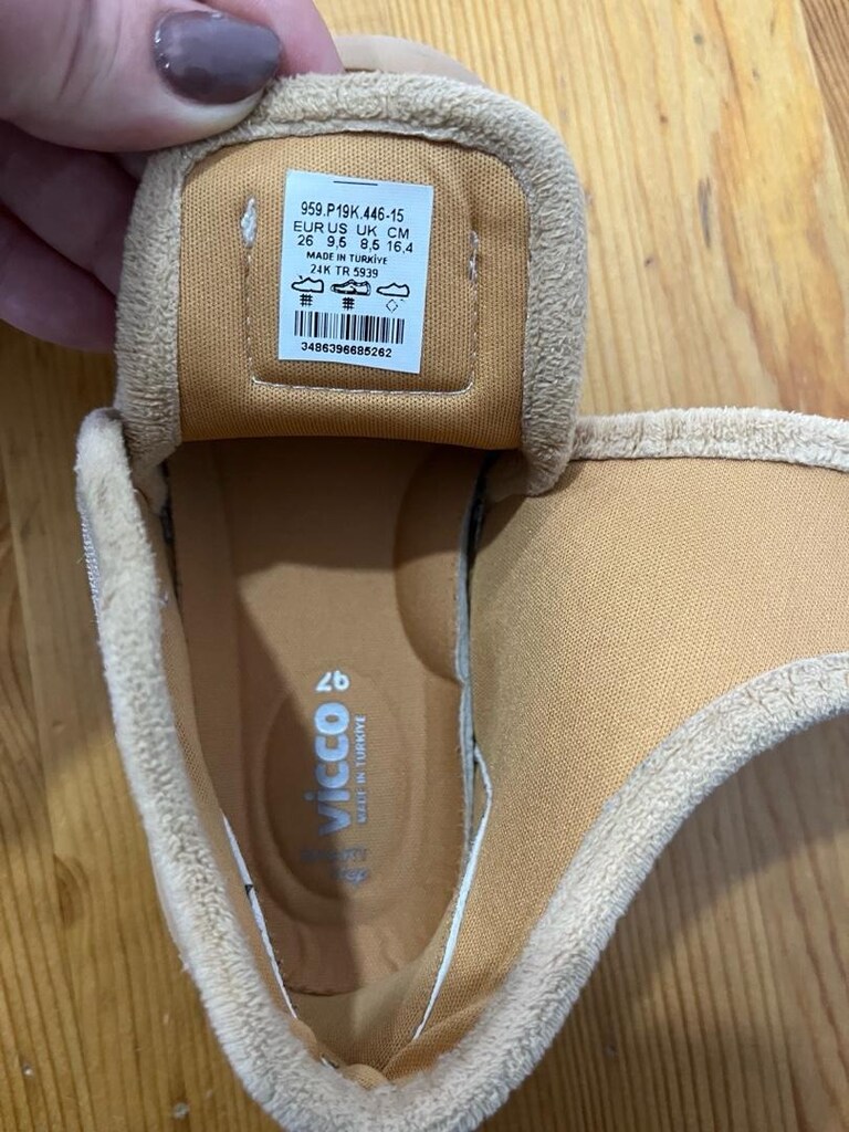 unisex vicco 26 numara bej panduf - 3