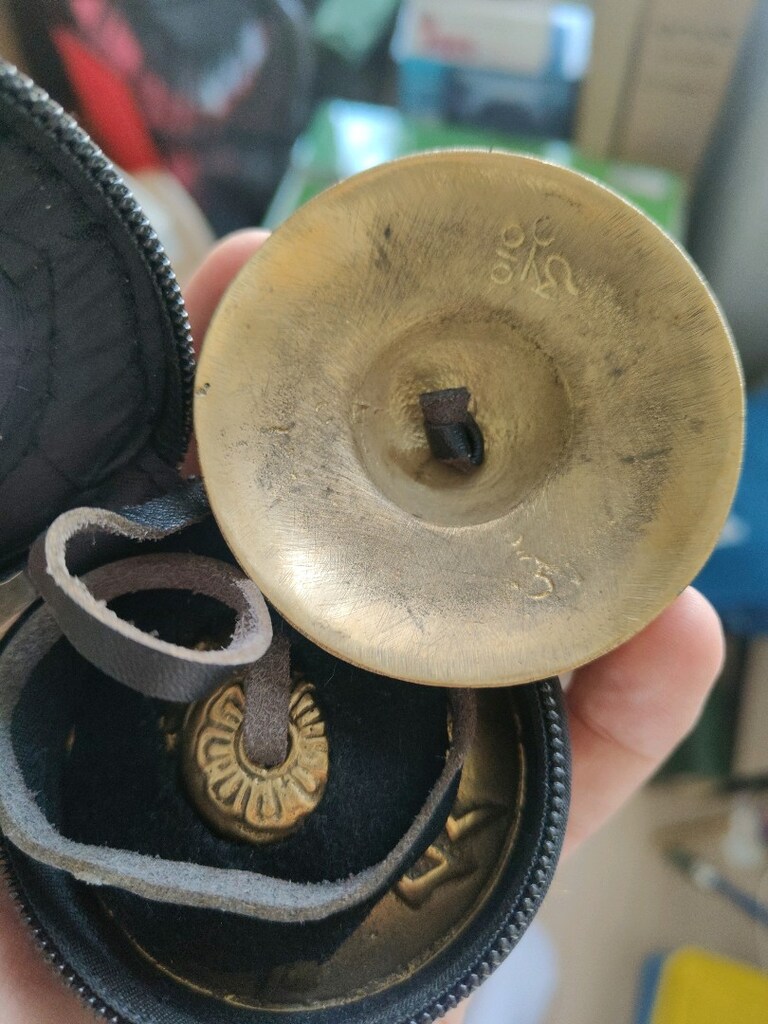 Tibet Tingsha çanı 7cm Orjinal Nepal - 2