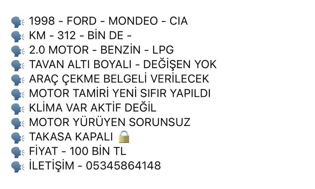 1998 FORD MONDEO uygun fiyat - 4
