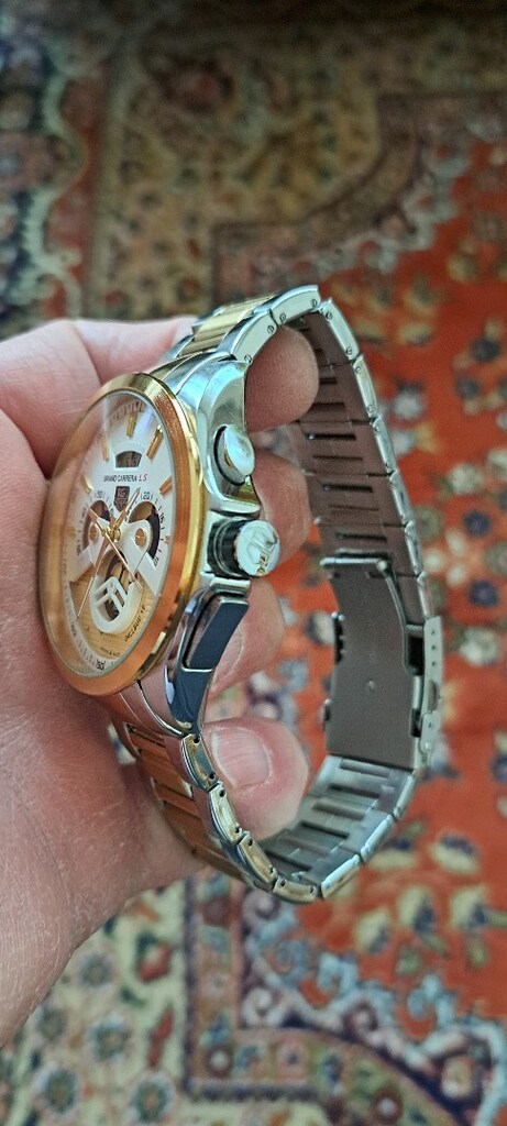 sıfır TAGHEUER CARRERA pilli kronografli çelik kasa çelik kordonlu saa - 6