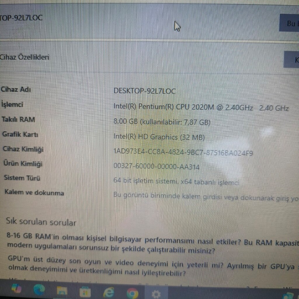 Lenovo G580 Diz üstü bilgisayar - 8