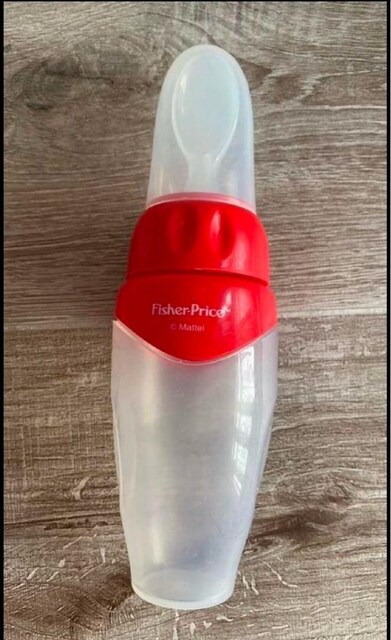 Fisher Price silikon sıkma mama kaşığı