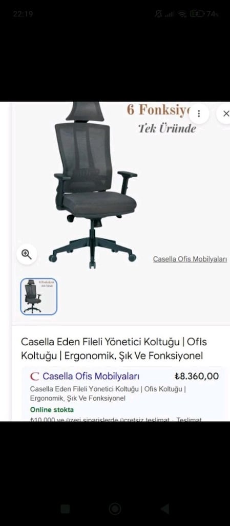 KUTUSUNDA Ortopedik Fileli Ofis Sandalyesi (Fırsat) - 6