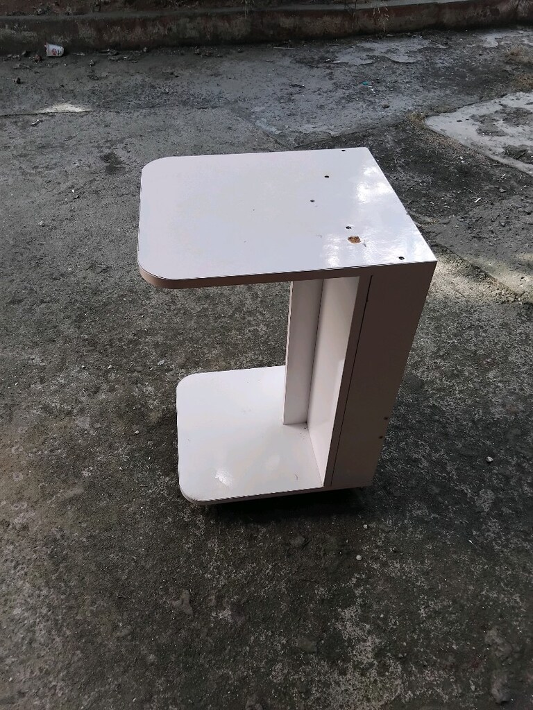 Tekerli çok yönlü kullanılacak mini masa temiz beyaz al kullan - 2