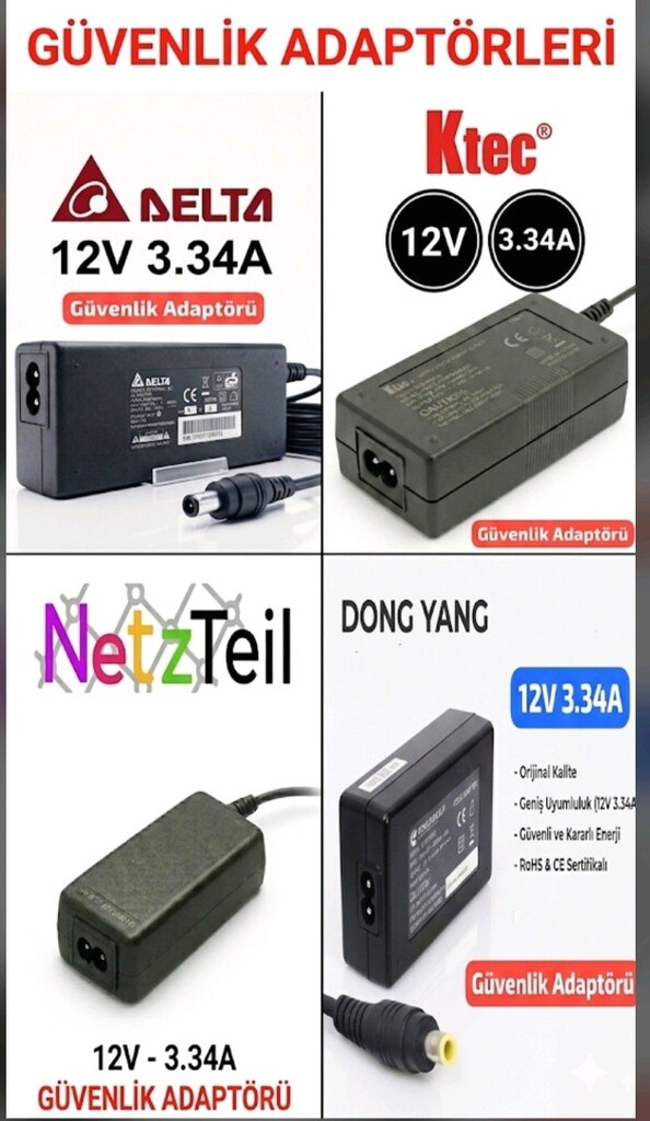 Toptan 12V 3.33A Orjinal Adaptör 50 adet