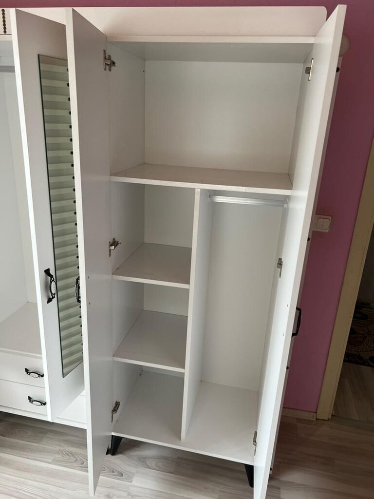 Sıfır ürün 6 kapılı aynalı şık gardrop - 4