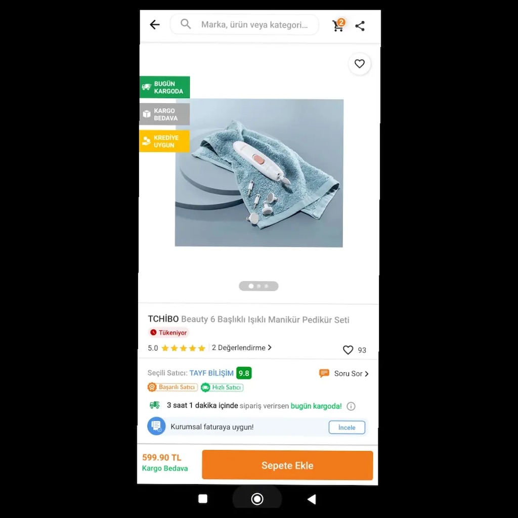 TCHİBO 6 BAŞLIKLI PİLLİ MANİKÜR/PEDİKÜR