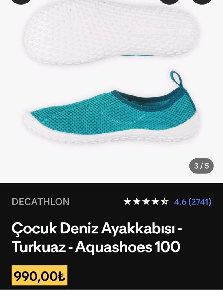 havuz deniz ayakkabısı