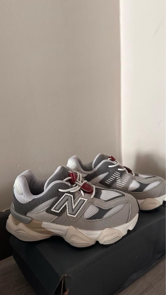New Balance 9060 unisex çocuk gri spor ayakkabı 26 numara 15 cm - 2