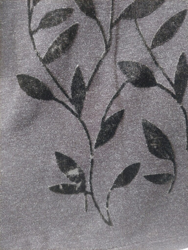 Yaprak desenli viskon Anne ev bluz-tshir - 5