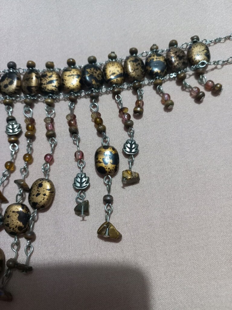 kolye bogazı saran kısa kolye - 4