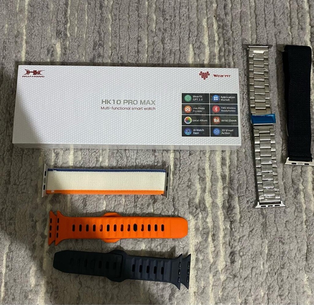 Apple Watch Hk 10 promax sıfır kapalı kutu 5 kordon hediye - 2