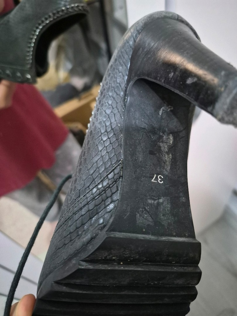 Derimod Ayakkabı Deri Zincirli Bootie(Buti) Topuklu - 5