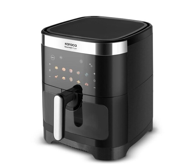 AİRFRAYER Karaca Gourmet XXXL Smart Screen Inox Cam Hazneli Fryer