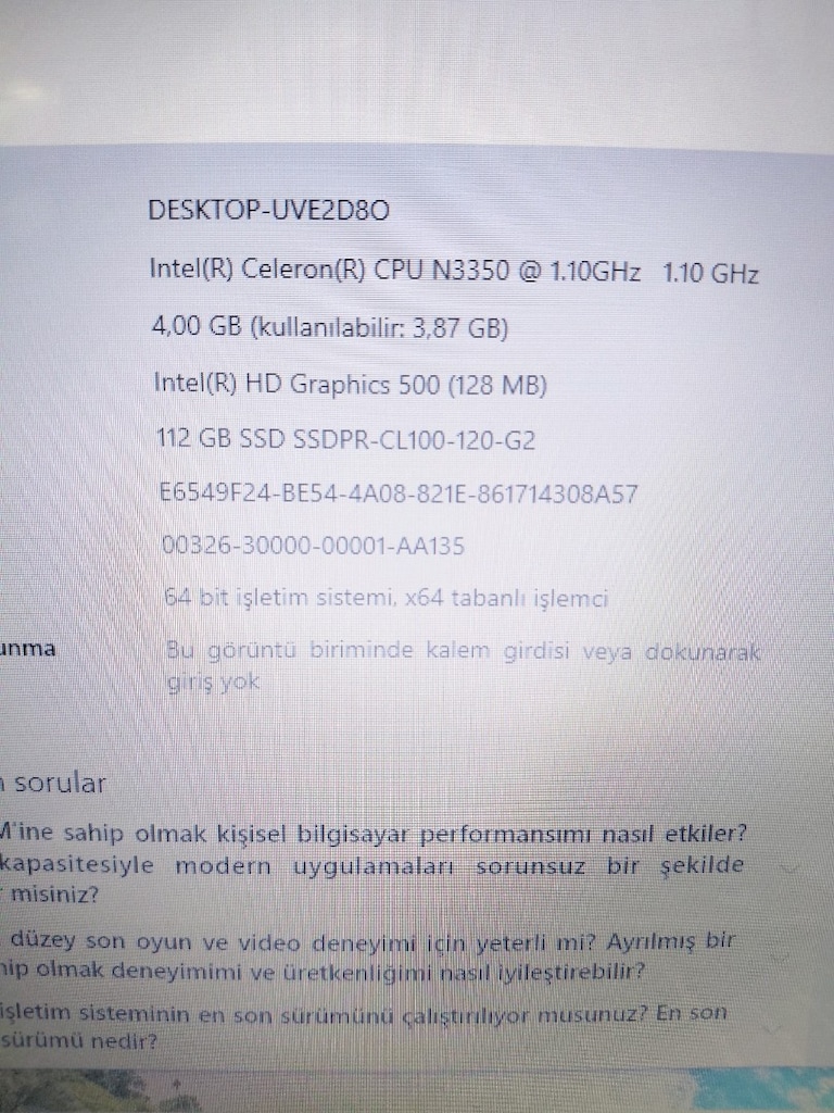 ASUS 15.6 İNÇ SSDLİ TERTEMİZ LAPTOP! - 7