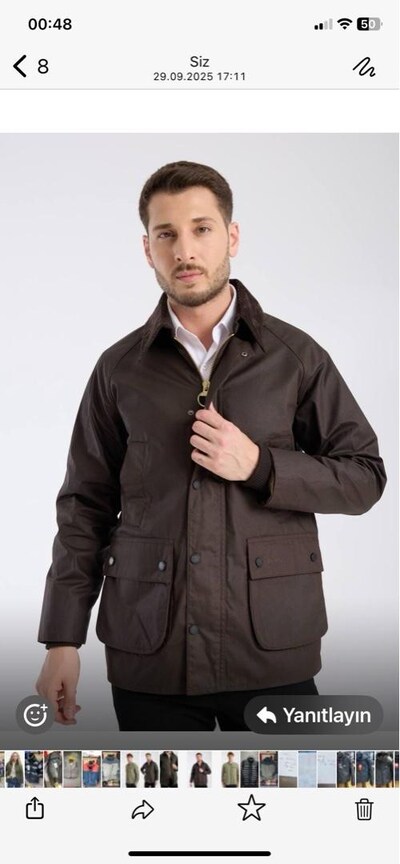 BARBOUR CEKET MONT KAHVERENGİ