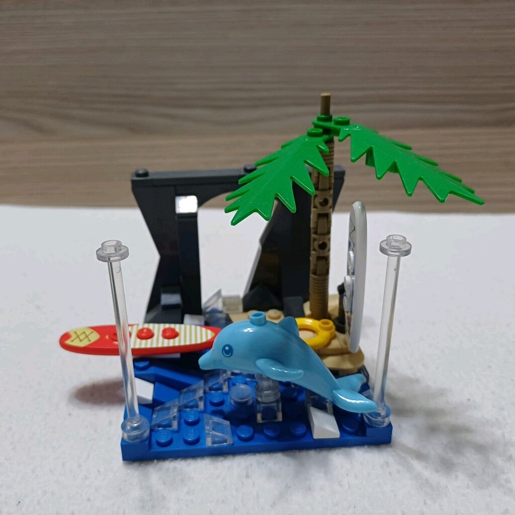 Lego Uyumlu Sörf Adayı & Yunus Temalı Yapı Seti (101 Parça - Eksiksiz - 4