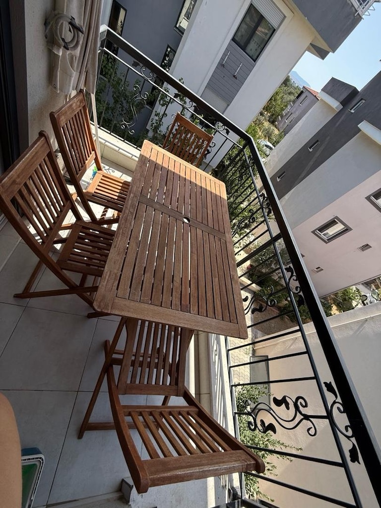 Akasya Ahşap Bahçe/Balkon Masa Takımı 4 Sandalyeli - 2