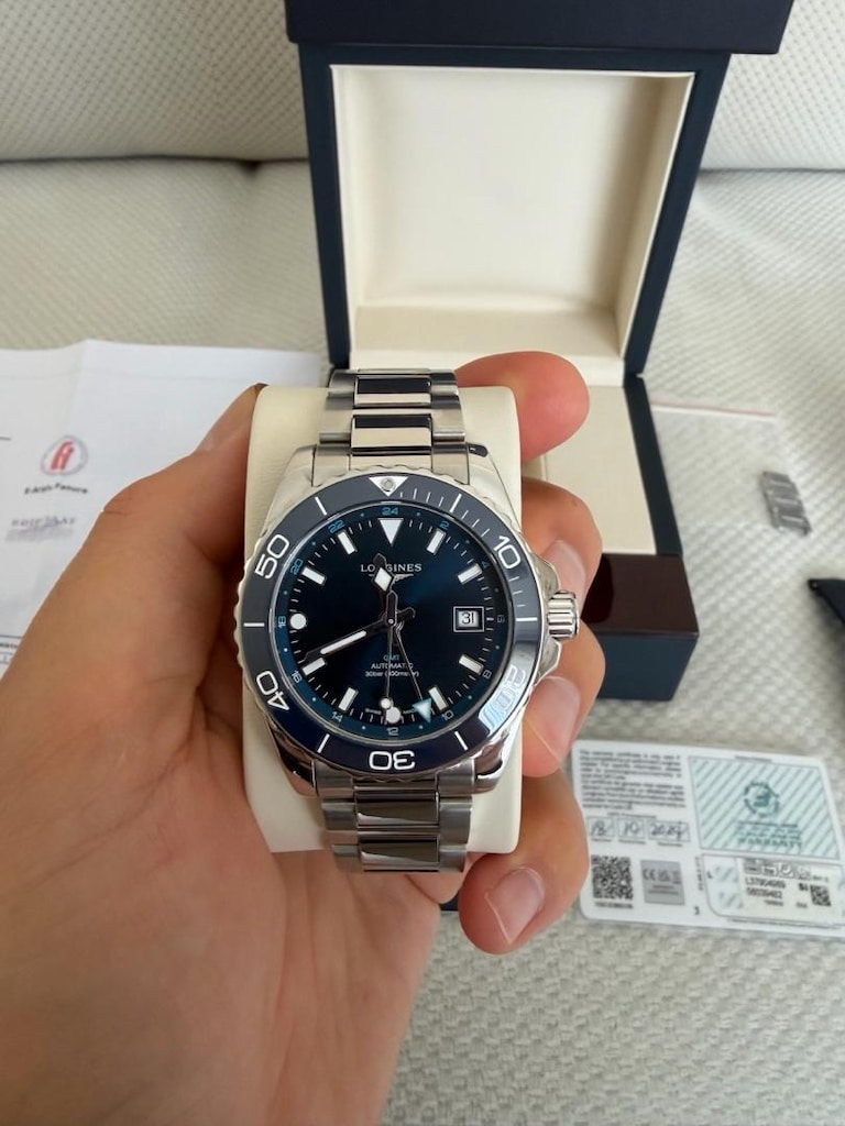 LONGINES GMT HYDROCONQUEST GARANTİLİ SIFIR KONDİSYON - 2