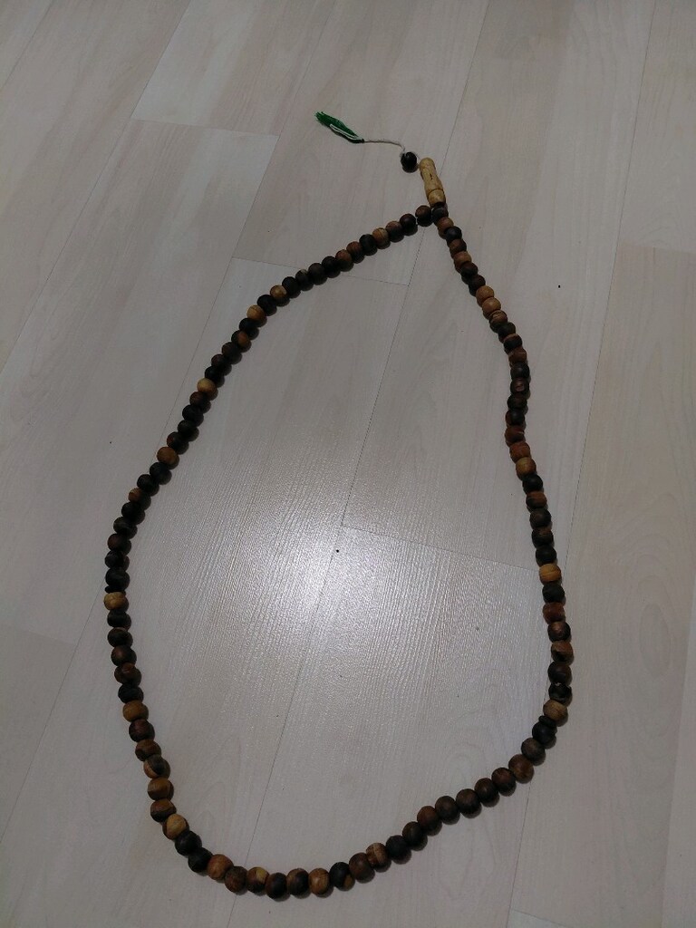 78 cm Büyük Boy Ahşap / Kuka Zikir Tesbihi (Dev Boy) - 6