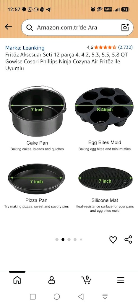 Air Fryer Pro Sccossories MA-01 (sıfır) - 3