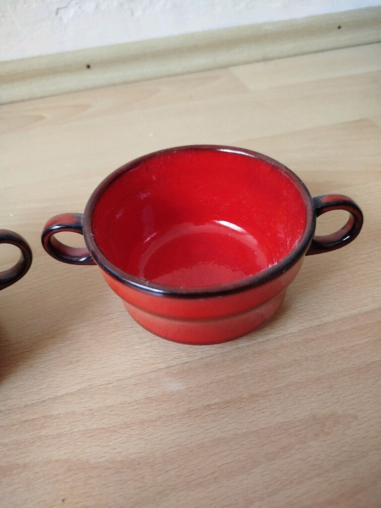 Vintage Thomas Scandic marka seramik kase iki adet - 9