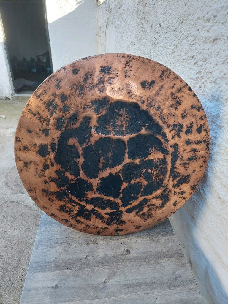 Küpeşteli Bakır Kazan Sağlam - 9