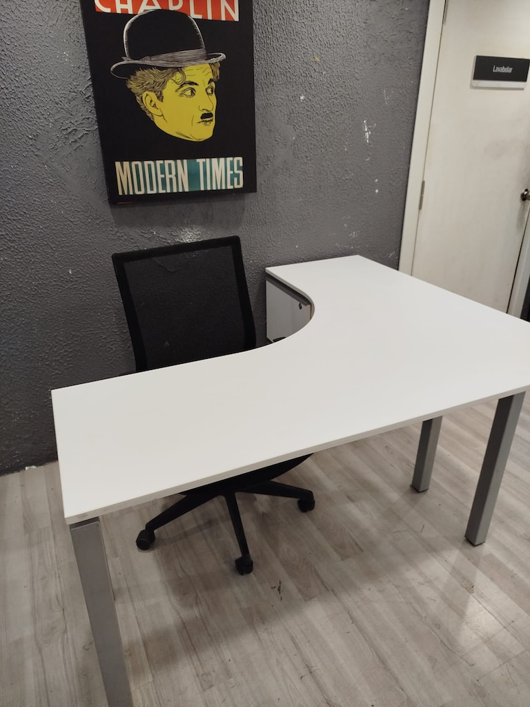 DEKOR BÜRO MOBİLYALARI 145X135 KOLEKSİYON L OFİS MASASI İKİNCİ EL - 3