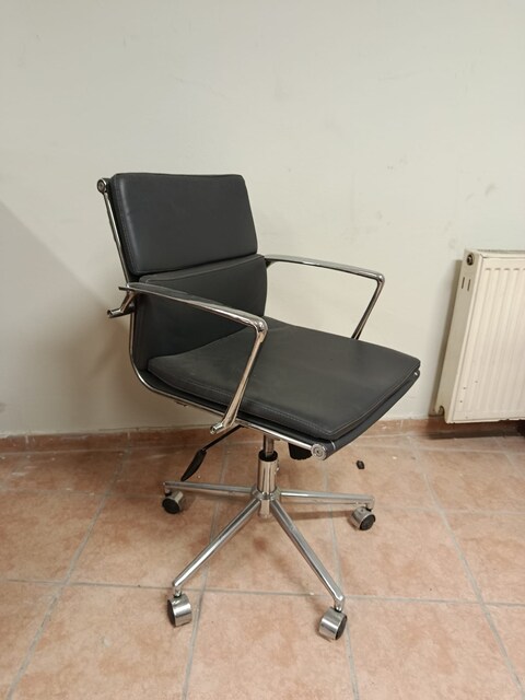 KLAS OFİS ÜSKÜDAR GRİ DERİ ÇALIŞMA KOLTUĞU