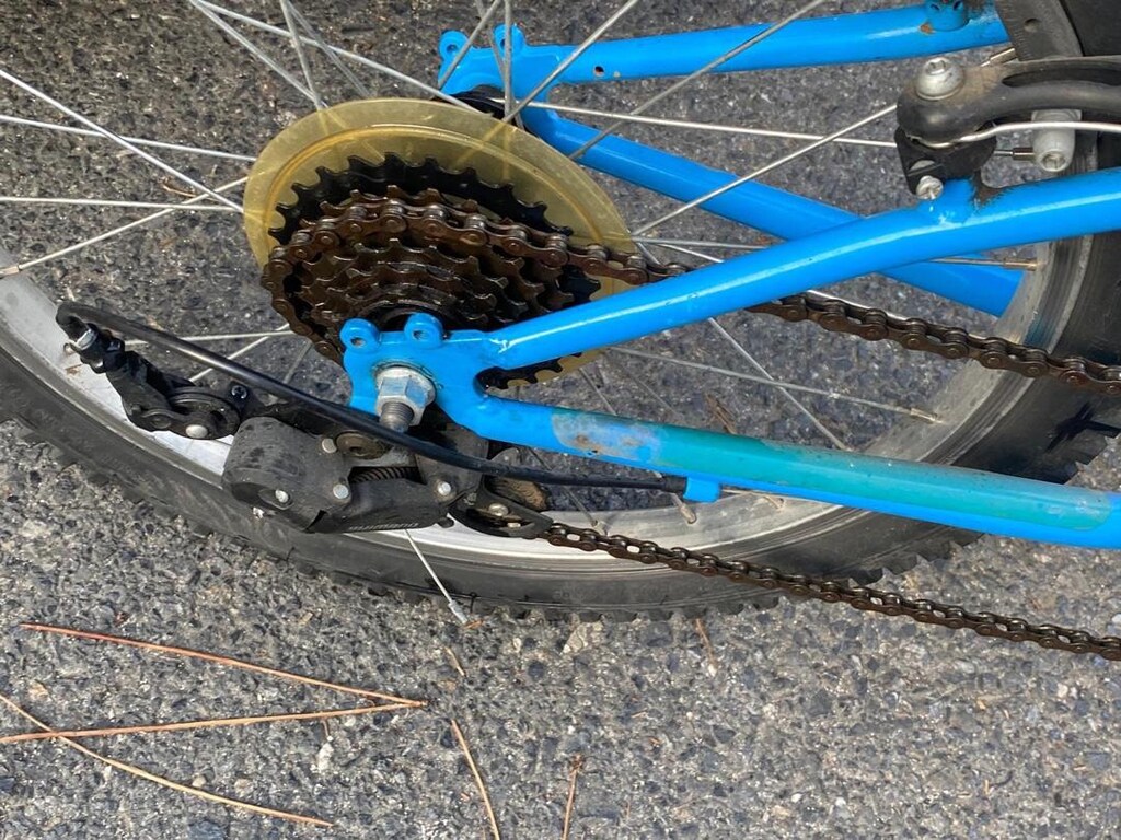 Btwin Racingboy 320 Decathlon 6 vites mavi Rockrider Çocuk bisikleti - 6