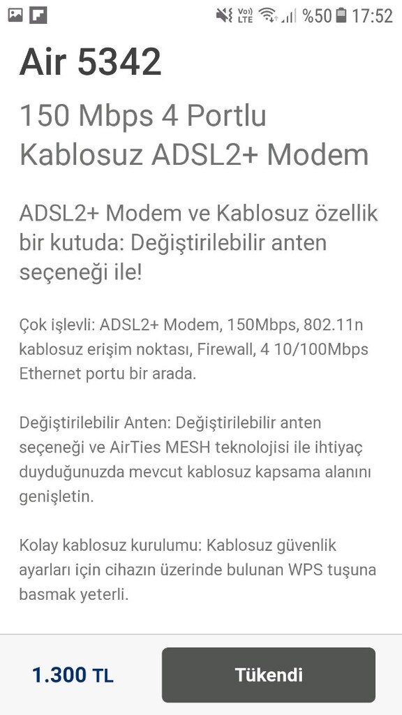 modem...Airties 5342 modeli - 5