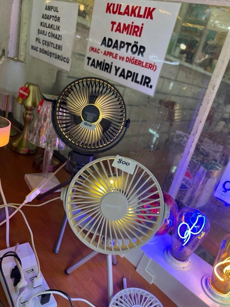 vantilatör şarjlı ve ışıklı - 8