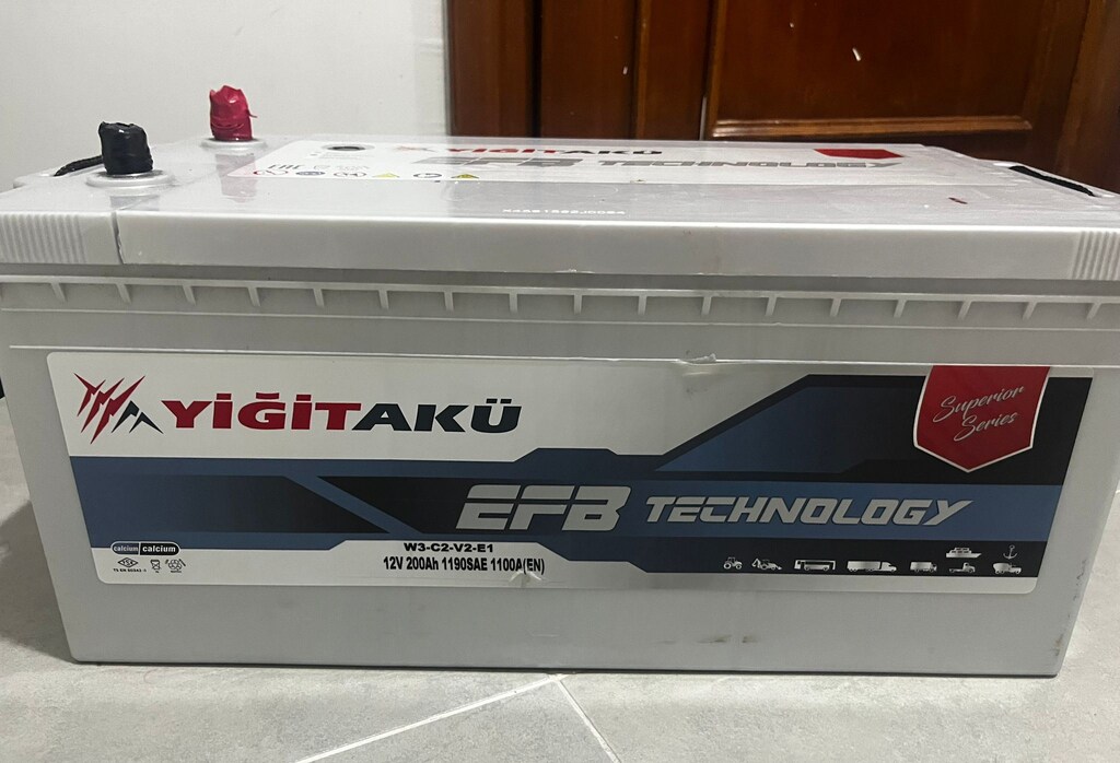 Yiğit Akü 12v 200Ah EFB Akü - 3